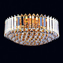 cromado de color oro de 13 luz brillante luz de techo de cristal K9 (1069-j9850-x13)
