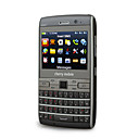 JC Q300 WIFI Quad Band Triple Card TV Dual Camera Flash Light JAVA QWERTY Bar Cell Phone Gray