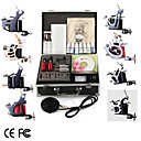 Kit de Tatouage Pro 8 de la puissance des fusils pointe de la peau des aiguilles d'alimentation en encre
