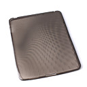 Silicone Case For Apple iPad 1 With Raindrop Pattern - Crystal Black