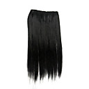 20 pollici Clip lisci e neri in hair extension