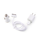3-in-1 ac / chargeur de voiture / Kit de câbles pour iPhone 3G/3GS/4 (blanc)