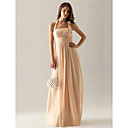 Empire Halter Floor-length Chiffon Bridesmaid Dress