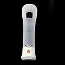 MotionPlus avec étui en silicone de protection / manchon pour Wii / Wii u télécommande (blanc)