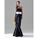 Trumpet/Mermaid Strapless Floor-Length Satin Bridesmaid/Wedding Party/Evening Dress
