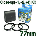 emolux 77mm (+1, +2, +4) kit close-up filter