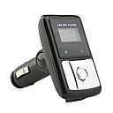 1,0 "LCD-Auto MP3-Player FM-Transmitter mit IR-Fernbedienung - Schwarz (SD / USB)