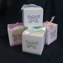 "Spring Elegance" Favor Box With Laser Cut Butterfly (Set of 12)