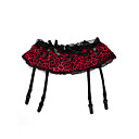 4 Straps Sexy Milk Fiber With Leopard Print Garter Skirt Party Garters
