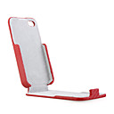 Hartgummi Ledertasche für das iPhone 4 rot