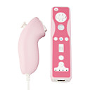 Schutzmaßnahmen Silicone Case / Skin für Nintendo Wii / Wii U Remote und Nunchuk / pink (bcm033)