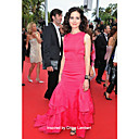 Taft Spalte Juwel Gericht Zug Abendkleid von Chloe Lambert in Cannes Filmfestival inspiriert