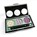 3 Colors Eye Shadow Travel Set with Free Brush