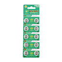  AG13 A76 1.55v haute capacité alcalines piles boutons (10-pack)
