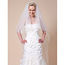 Two-tier Chapel Wedding Veil With Pencil Edge