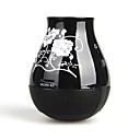 bloemenvaas vormige draagbare speaker usb micro sd card reader (zwart)