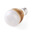 E27 3W Warm White Light Gold Cover LED Ball Bulb (85-265V)