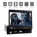 7 pulgadas 1 din coche reproductor de DVD de apoyo ipod gps bluetooth tv rds desmontable del panel