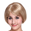 Part Hand Tied Capless Bob High Quality Synthetic Light Golden Hair Wig