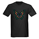sonores et la musique activée Vu-mètre spectre Visualizer el conduit t-shirt (4 * AAA)
