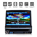 7 pulgadas de pantalla táctil digital de 1DIN coches reproductor de DVD con GPS bluetooth tv