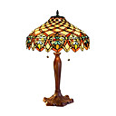 Tiffany style Fish Scale Stained Glass Table Lamp with 2 Lights