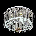 artistieke 9-light crystal daling van inbouw in sylinder stijl