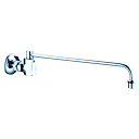 Contemporary Wall Mount Chrome Kitchen Faucet