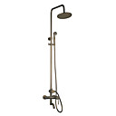 Wall Mount Antique Brass Shower Faucet Set