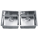 34 inch Undermount Stainless Steel Kitchen Sink (Double bowl)