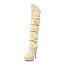WAVERLEY - Overknee laarzen Feest & Avond Stilettohak Imitatieleer