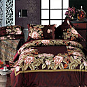 Retro Coffee 4-piece Full-size Duvet Cover Set