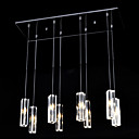 160w Pendelleuchte mit 8 Leuchten Kristall Quader featured (g4 Glühlampe Sockel)