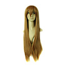 Capless Long Top Grade Quality Synthetic Shallow Mix Brown Costume Party Wig