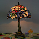 Table Light in Tiffany Style - Floral Patterned Lampshade
