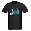 som e música ativado espectro vu metros visualizador el t-shirt (4 * aaa)