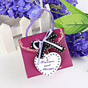 Fushcia Favor Box With Bow (Set of 12)