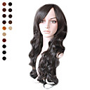 Capless naturelles de longue durée noirs bouclés perruque de cheveux couleurs multiples disponibles