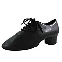 Ballroom Latin Shoes Real Leather Upper Dance Shoes Men and Kids Practice Shoes