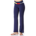 yogayf-japonés tejido de rayón manera simple diseño azul marino gimnasio de deportes pantalones mujer pantalones de yoga físico