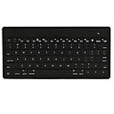 ultra-tynde trådløse Bluetooth V2.0 genopladelige tastatur (sort)