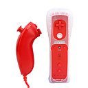  2-in-1 MotionPlus Remote Controller and Nunchuk + Case for Wii (Red)