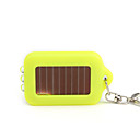 2 em 1 (2 + 1 levou uv verificar o papel-moeda) mini energia solar recarregável lanterna tocha levou chaveiro - amarelo