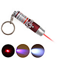 3 in 1 rivelatore UV + LASER + LED portachiavi portachiavi - rosso