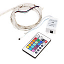  RGB Multicolored 1-Meter 30-LED 6W Light Strip with Remote Controller (DC 12V LED3528)