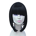 Capless Bob Style High Temperature Wire Black Hair Wig