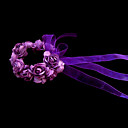 hermosa flor morada de papel de la boda de flores niña muñeca flor
