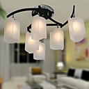 Modern Chandelier with 6 Lights in Warm Light