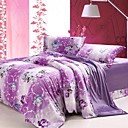 Super Soft Velour Romantic 4-piece Full Duvet Cover Set