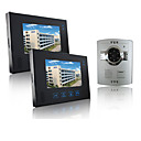 Wired Intercom 7 Inch Touch Screen Video Door Phone with ABS Camera (1 Camera To 2 Monitors)